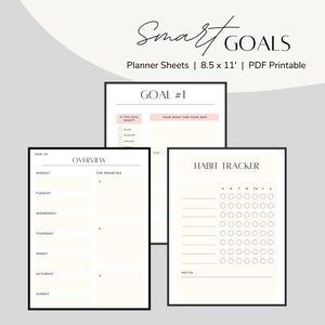 GOAL Planner Printable Goal Printable Digital Download - Etsy