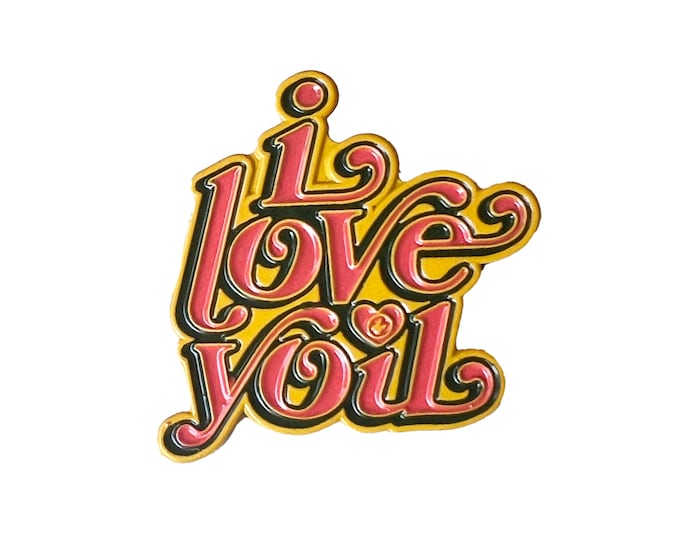 I Love You Enamel Pin