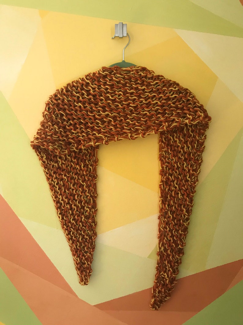 Marled orange scarf