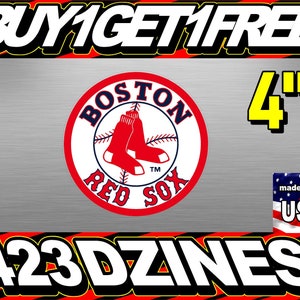 Boston 4&#39;&#39; Vinyl Window Decal Buy 1 Get 1 Free