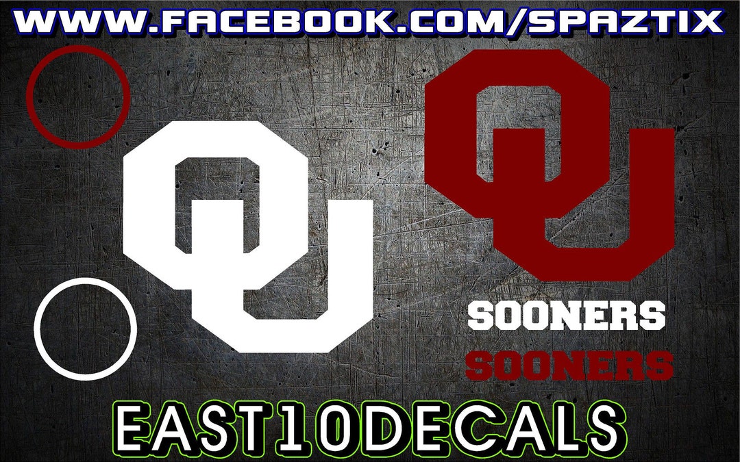 Oklahoma Sooners 6pc Cornhole Decal Package - Etsy