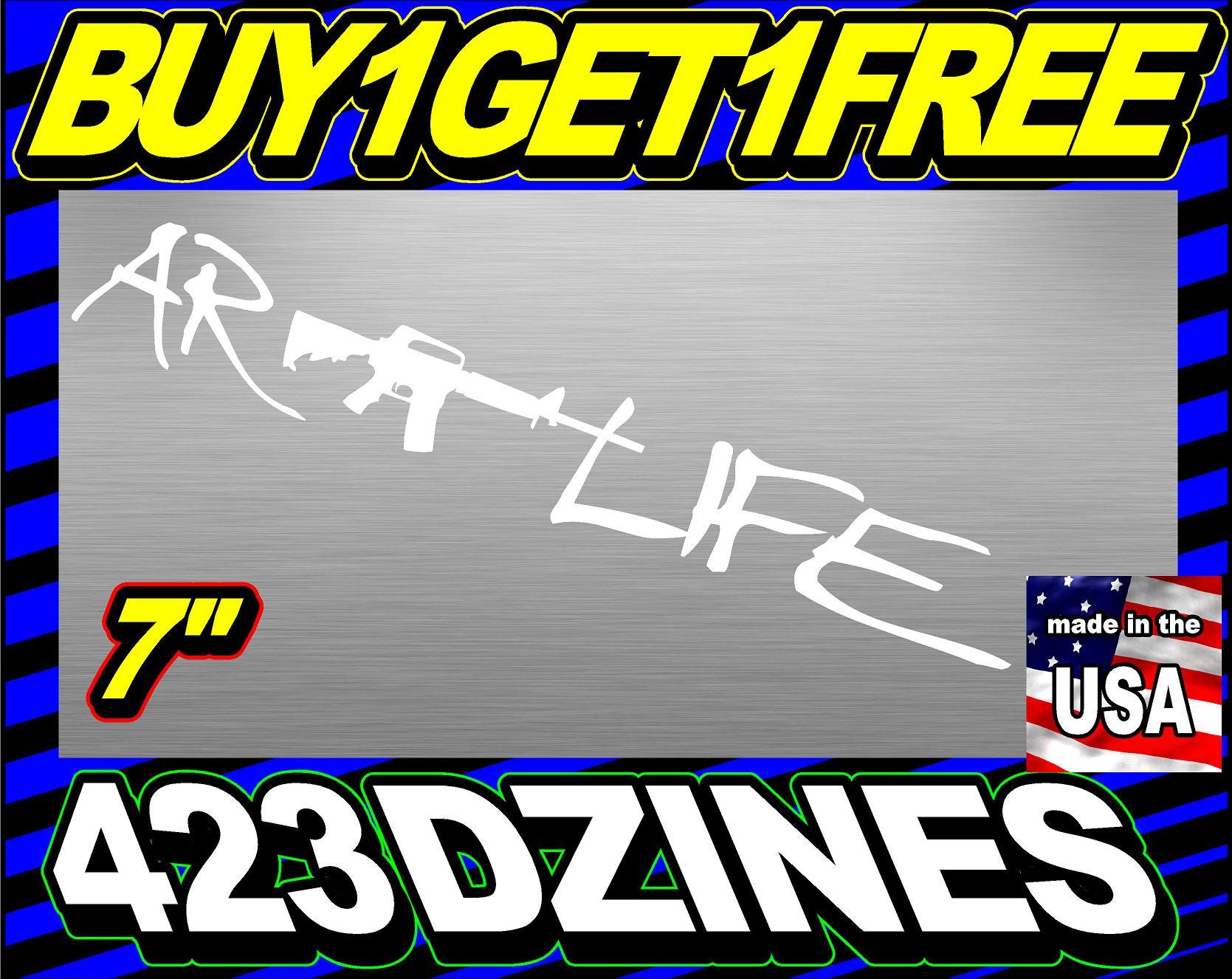 AR Life 7'' Vinyl Window Decal, Sticker Buy 1 Get 1 Free - Etsy