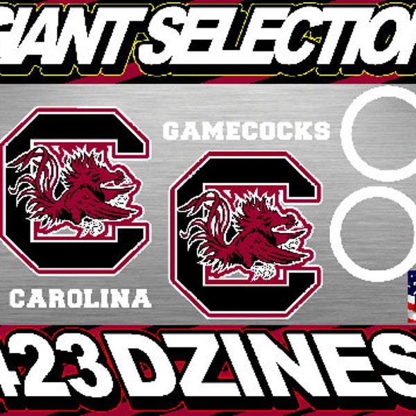 South Carolina Gamecocks 6pc Decal Package
