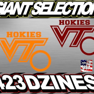 Virginia Tech Hokies 6pc Corn Hole Decal Package