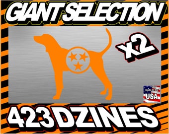Tennessee Vols Smokey 5&quot; Sticker Decal Buy 1 get 1 FREE