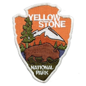 Yellowstone National Park Arrowhead Patch Travel Embroidered Iron On BF7