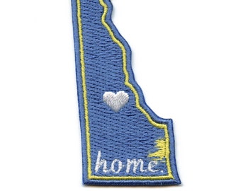 Patch fer à repasser brodé Delaware, État d'origine AG2