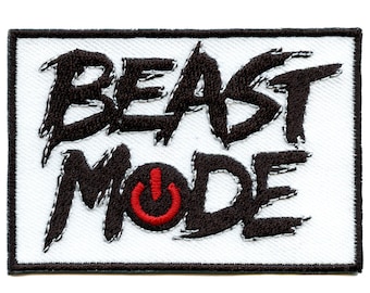 SOUTHYU Beast Mode Activated On Tactical Morale Patch Military Combat Embroidered Badge Hook and Loop Patch Emblem