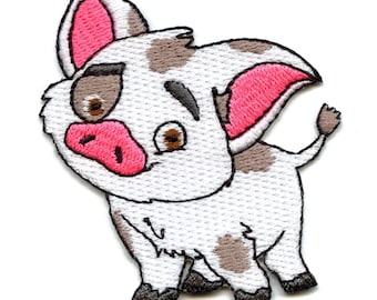 Island Princess Pig Patch Pua Ocean Movie Embroidered Iron On BE5
