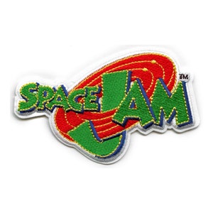 Space Jam Logo Patch Looney Tunes Basketball Embroidered Iron On BA6