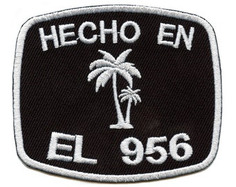 Hecho En El 956 Patch Code Régional Brodé Fer Sur BC8