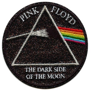 Pink Floyd Patch The Dark Side Of The Moon Glitter Embroidered Iron On ED1