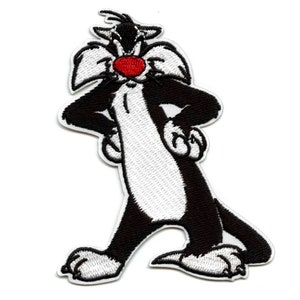 Official Sylvester the Cat Patch Pose Hands on Hips Embroidered Iron On BA6