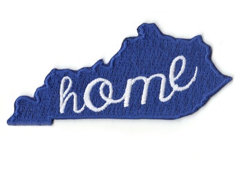 Kentucky Home State Embroidered Iron On Patch AH3