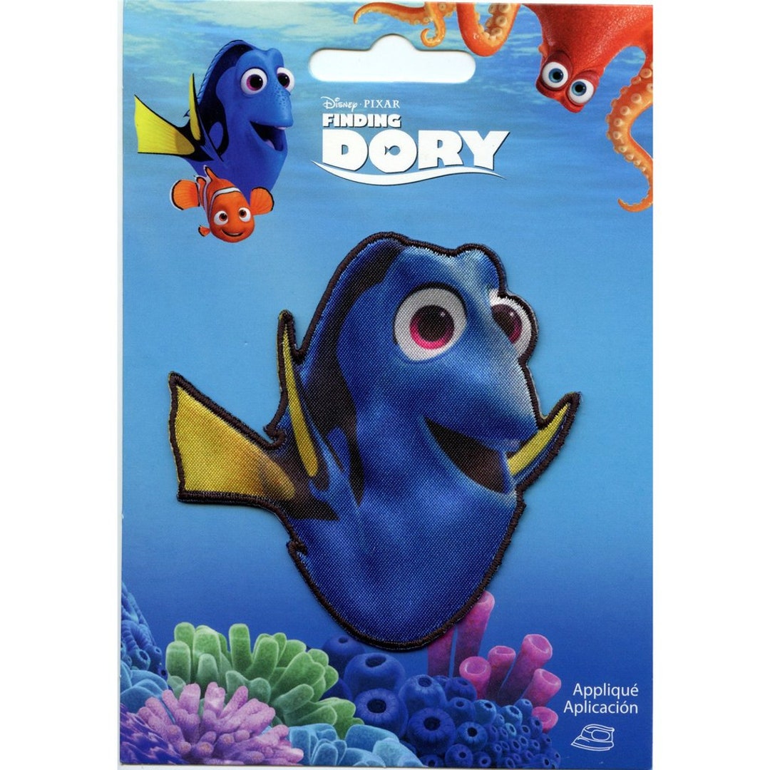 Officially Licensed Disney Finding Nemo Dory Patch Fish Embroidered ...