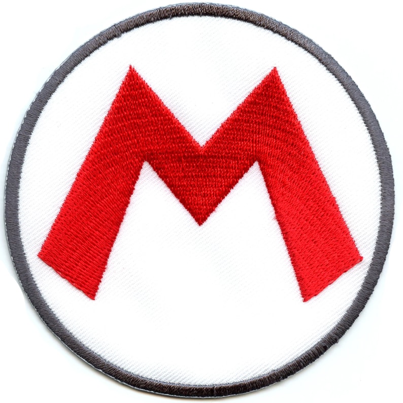 Officially Licensed Super Mario Game Hat Logo Patch Nintendo Embroidered Iron On AA7 image 1