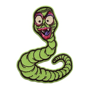 Corpse Bride Maggot Patch Emily Head Worm Embroidered Iron On CA4