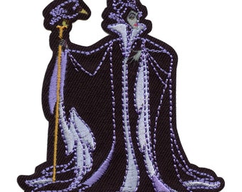 Disney Sleeping Beauty Patch Full Body Maleficent Embroidered Iron On CA5