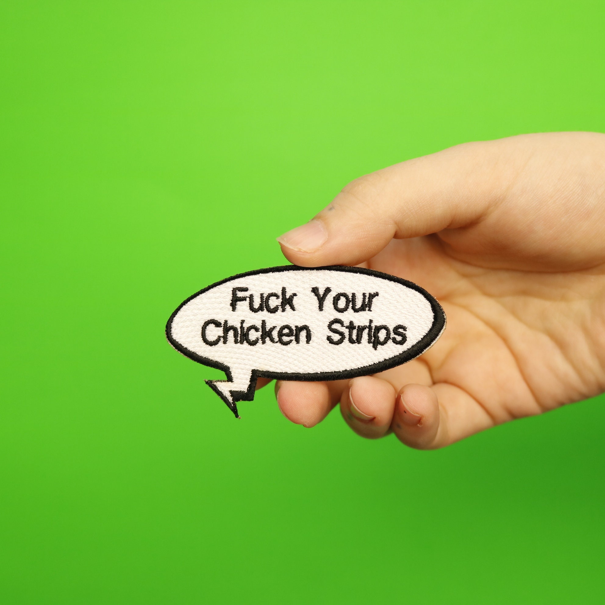 Fk Your Chicken Strips Patch Saying Meme Embroidered Iron On Etsy