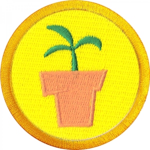 Gardening Badge Patch Plant Wilderness Scout Sash Iron On Embroidered AA3