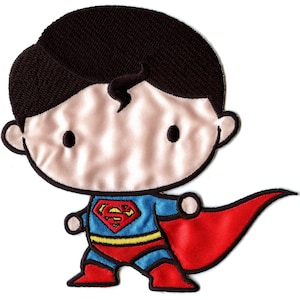 Officially Licensed Superman Patch DC Comics Emoticon Icon Iron on Applique EF6