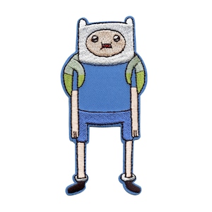 Adventure Time Finn In Awe Patch Cartoon Network Animation Embroidered Iron On BH5