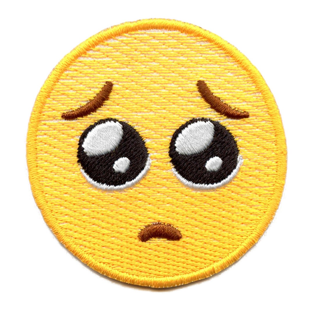  Doge Emoji Face Patch Dog Meme Iron On Embroidered