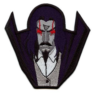 Dracula Vampire Character Patch TV Show Animation Embroidered Iron On BE5