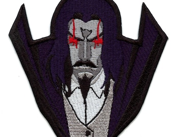 Dracula Vampire Character Patch TV Show Animation Embroidered Iron On BE5