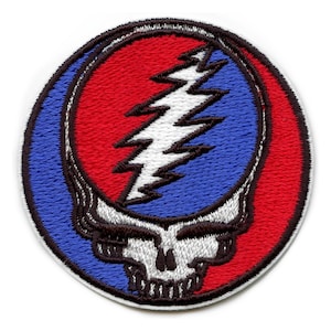 Grateful Dead Small Patch Steal Your Face Embroidered Iron On EG4