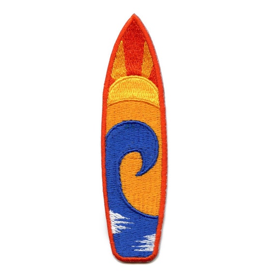 Patch pour planche de surf Wave Design Ocean Sport, EXCLUSIVITÉ, fer brodé  sur AF6 -  France