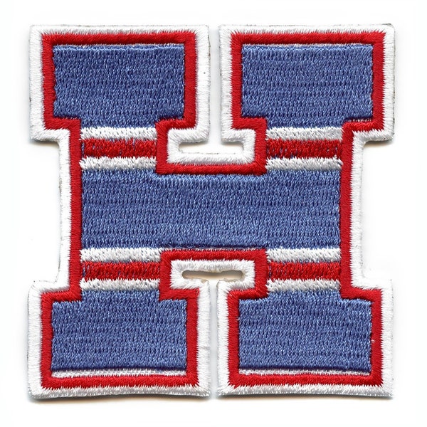 City Of Houston "H" Logo Patch Retro Football Jersey Parody Embroidered Iron On BE8