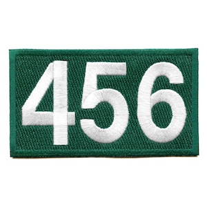 Participant Number 456 Patch Survival Game Embroidered Iron On BF5