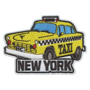 New York Iconic Square Iron On Patch AG6
