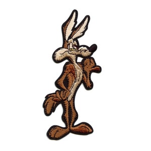 Official Looney Tunes Patch Wile E Coyote Embroidered Iron On BE6
