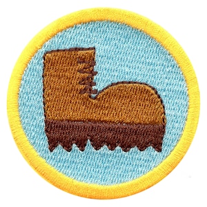 Patch bordado termocolante para trilhas, escaladas e aventuras na natureza, faixa de escoteiro AA3