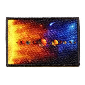 Solar System Planets Patch Sun Space Stars Embroidered Iron On EE3