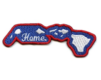 Hawaii Home State Patch Embroidered Iron On AH2