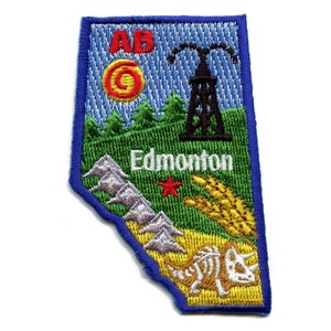 Alberta Patch Canada Province Embroidered Iron On BH7