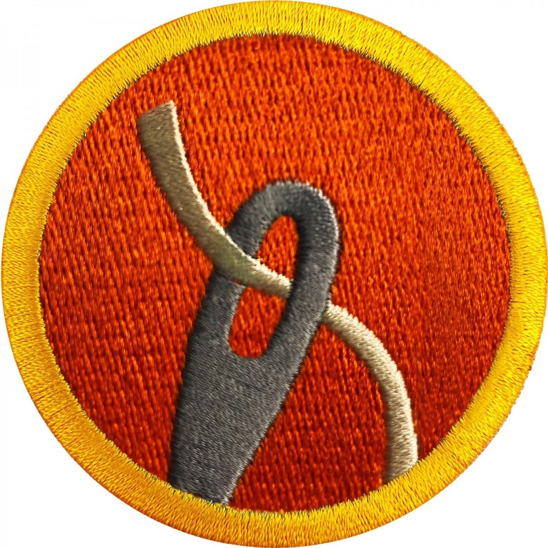 Sewing Badge Patch Wilderness Needle Scout Sash Iron on Etsy Australia