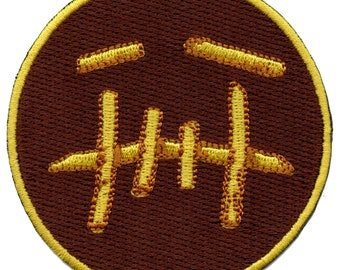 Brown Dead Sad French Fries Face Patch Embroidered Iron On S7