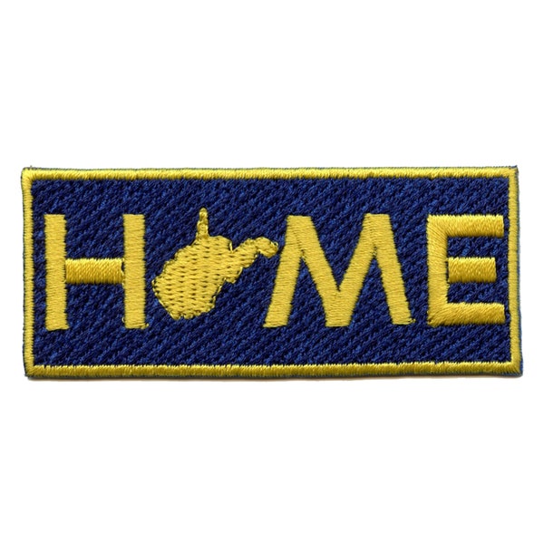 West Virginia Home Patch State Badge Embroidered Iron On BF7