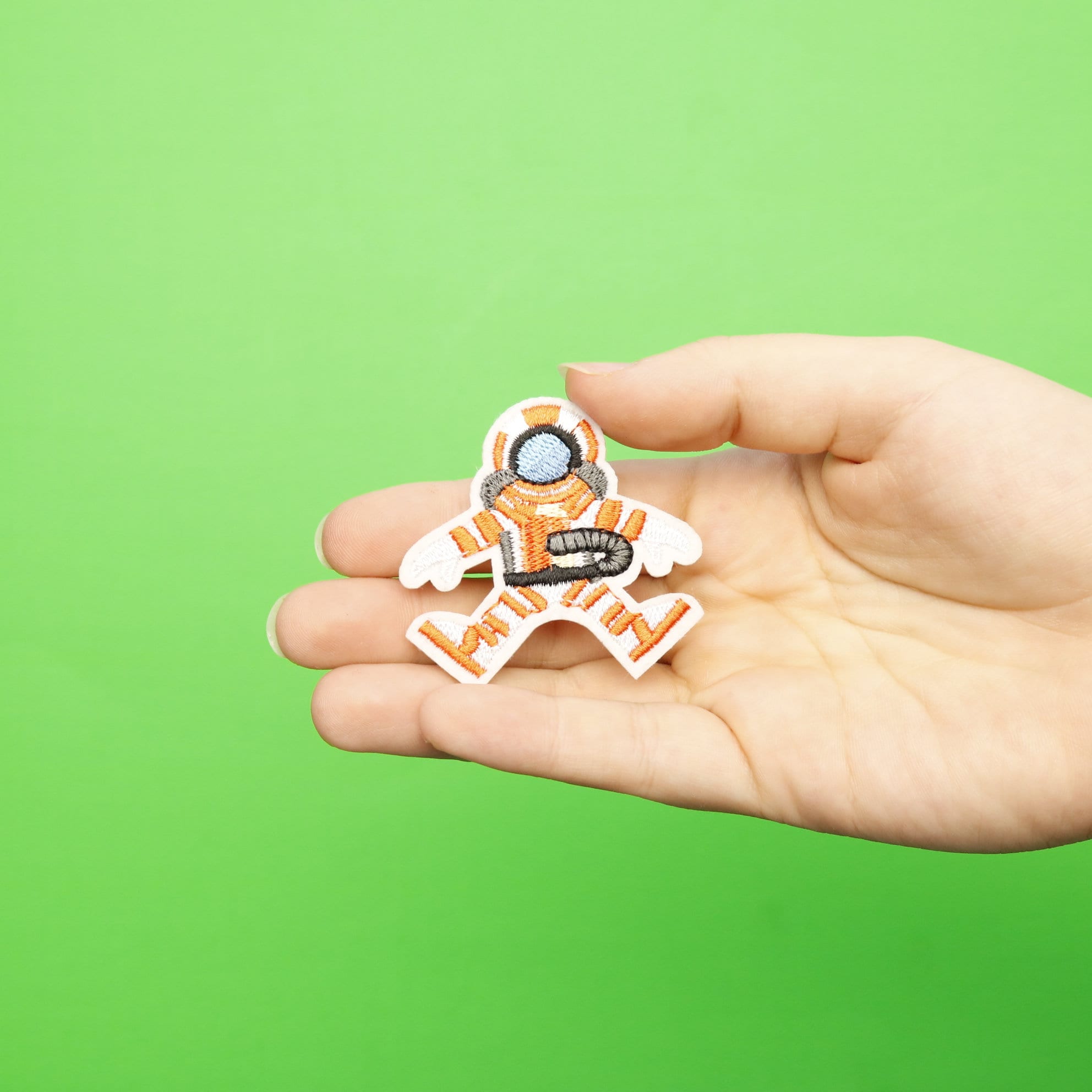 Orange Astronaut Patch Outer Space Embroidered Iron on Small BE1 - Etsy