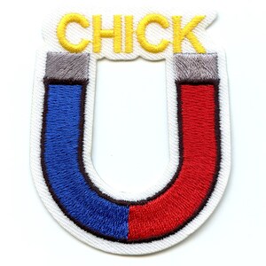 Chick Magnet Patch Love Girls Embroidered Iron On BA4