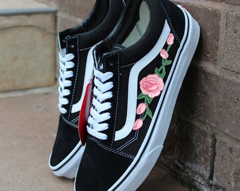 vans rose patch