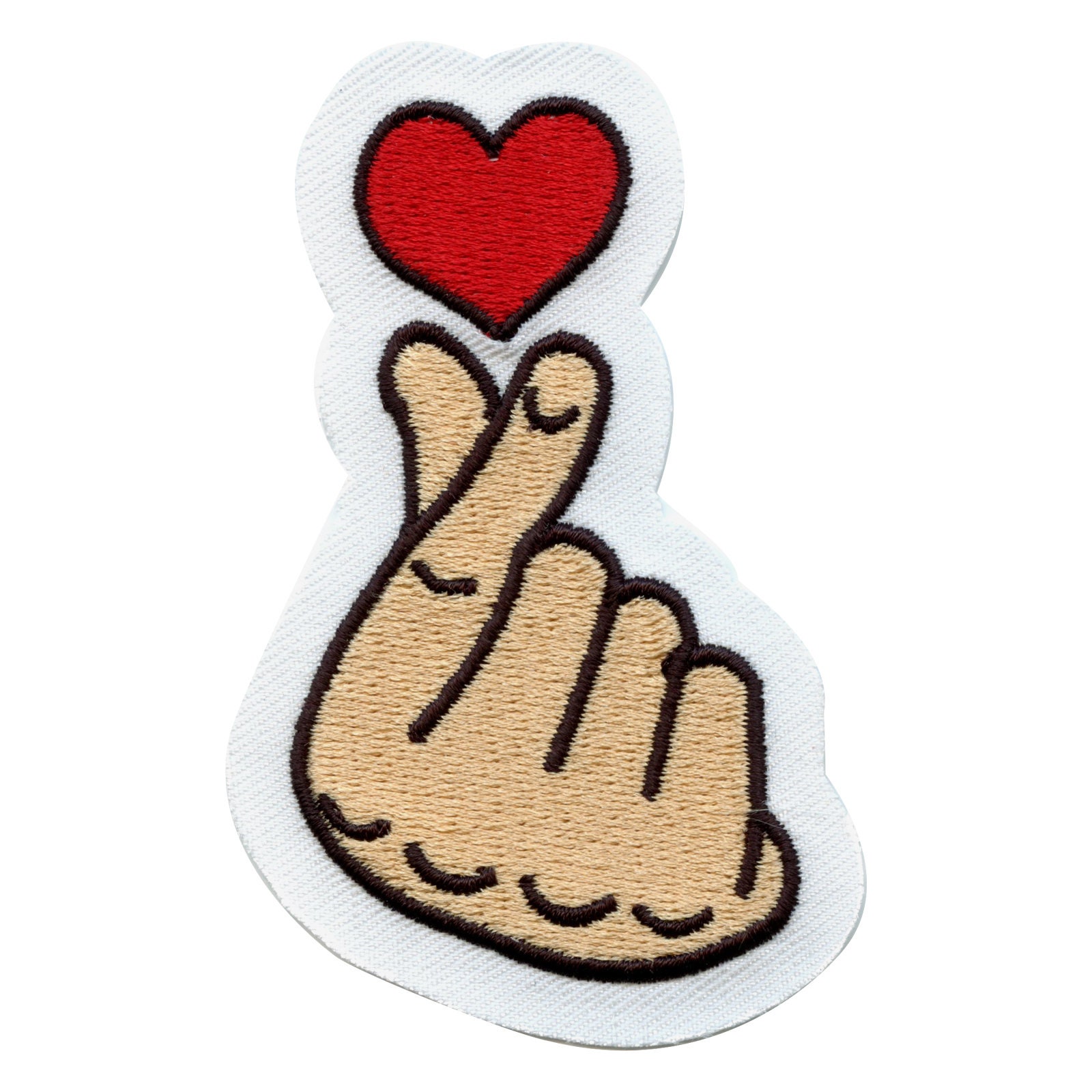 RED HEART PATCH iron-on embroidered Valentine's Day Love Romance Emoji  Romantic Applique