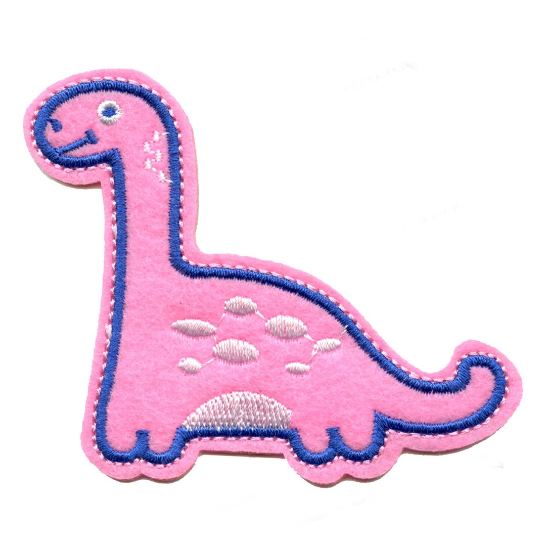 Pink Brontosaurus Dinosaur Patch Baby Kid Embroidered Iron on AA1 - Etsy