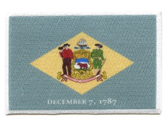 Patch drapeau du Delaware brodé au fer sur AG2