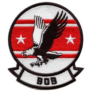 Top Gun Maverick Bob Badge Patch Classic Pilot Eagle Embroidered Iron On BG1