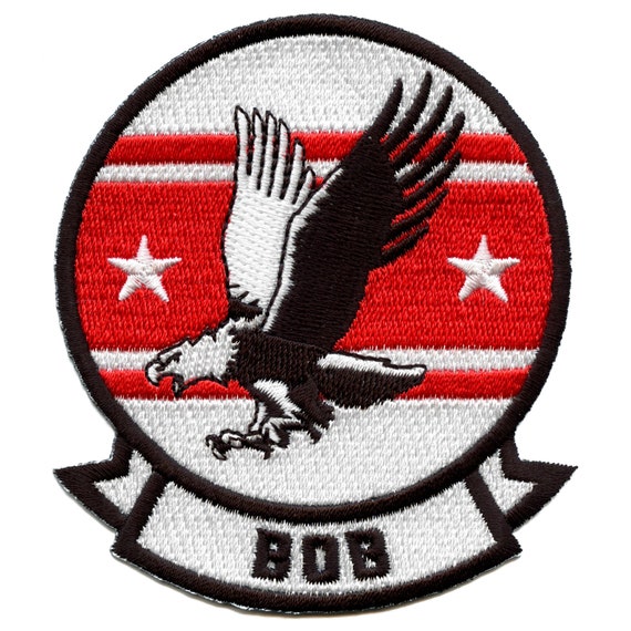 Top Gun Maverick Bob Badge Patch Classic Pilot Eagle Etsy